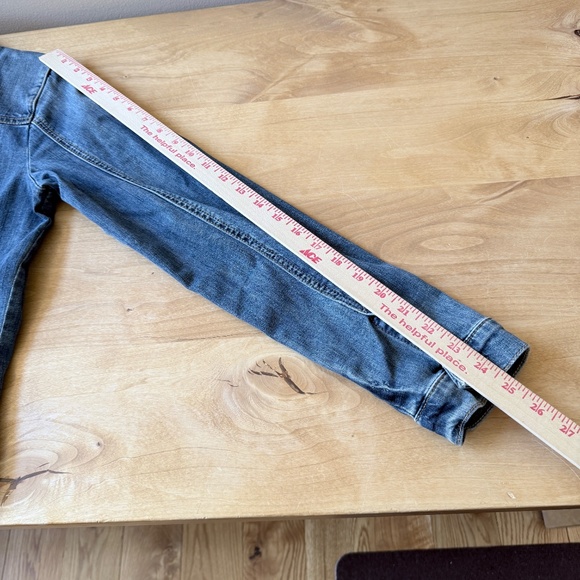 KUT FROM THE KLOTH AMELIA DENIM JEANS JACKET LT DISTRESSING CASUAL CLASSIC BOHO - Picture 10 of 12